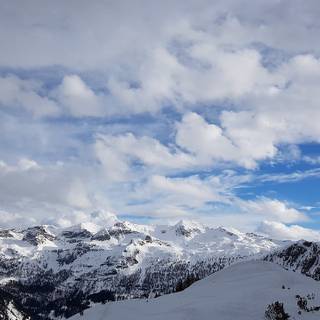 Panoramic winter wallpaper