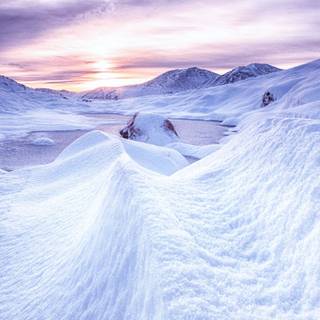 Winter snow iPhone wallpaper