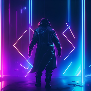 4k purple neon wallpaper