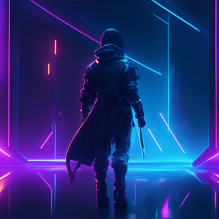 4k purple neon wallpaper