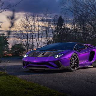 4k purple cars wallpaper