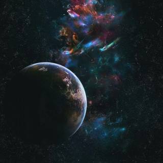 Phone space 4k wallpaper