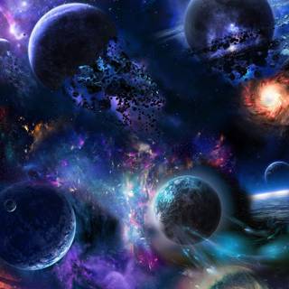 Phone space 4k wallpaper