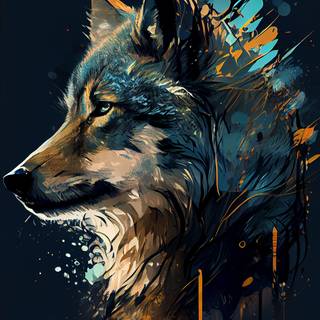 Wolf 4k iPhone wallpaper