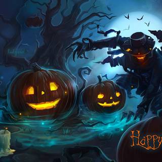 Happy Halloween portrait wallpaper