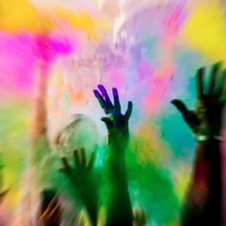 Color burst 4k wallpaper