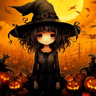 Anime Halloween 1920x1080 wallpaper