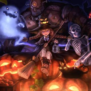 Gamer Halloween wallpaper