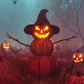 Halloween anime 4k wallpaper