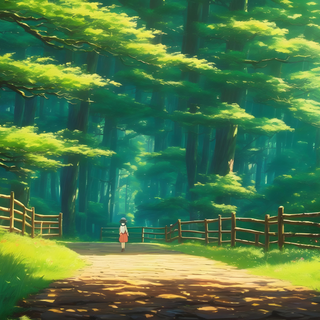 4k anime forest wallpaper