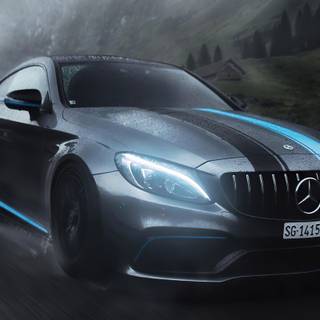 Mercedes logo 4k wallpaper