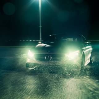 Mercedes logo 4k wallpaper