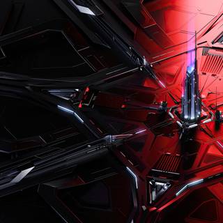 Red abstract 4k wallpaper