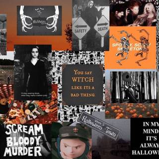 Halloween vibes laptop wallpaper