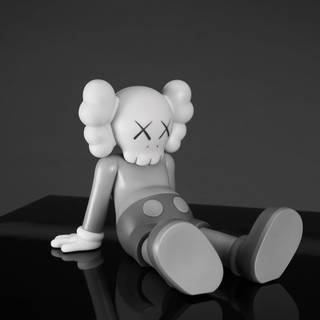 Black Kaws desktop wallpaper