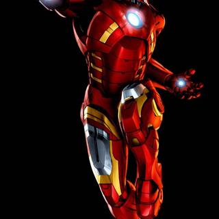 iPhone black Iron Man HD wallpaper
