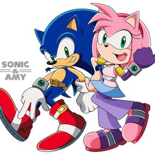 Amy x Shadow wallpaper