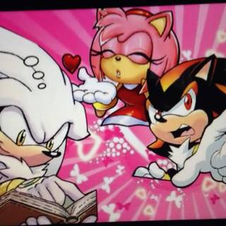 Amy x Shadow wallpaper