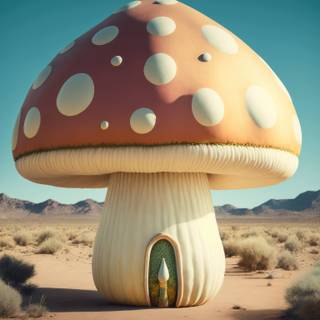 Aesthetic tiny mushrooms wallpaper