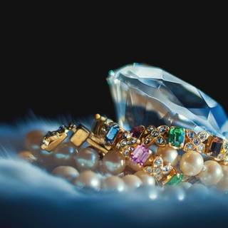 Diamond jewellery wallpaper