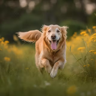 Running dog wallpaper