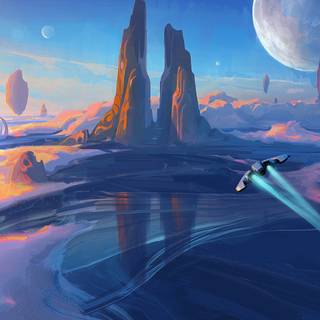 Sci-fi scenery wallpaper