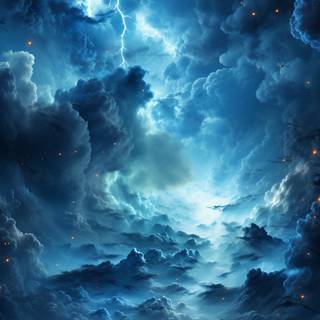 Blue storm wallpaper