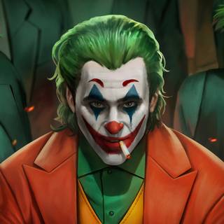 Joker cartoon 4k wallpaper