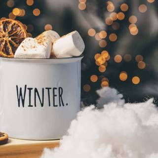 Winter hot chocolate wallpaper