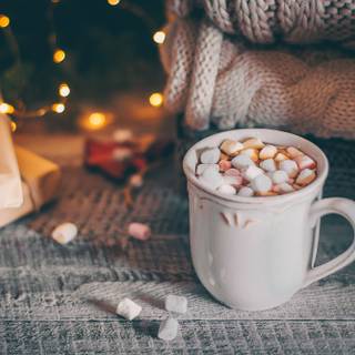 Winter hot chocolate wallpaper