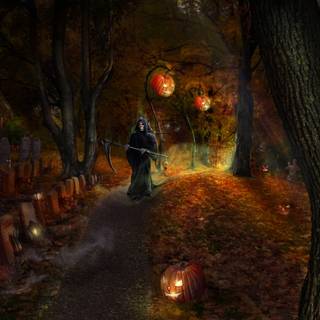 Spooky Halloween PC wallpaper