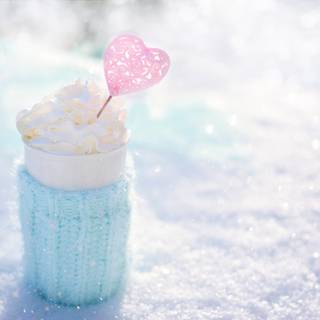 Winter hot chocolate wallpaper