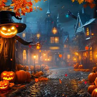 Spooky Halloween PC wallpaper