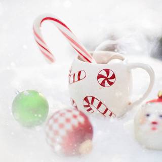 Winter hot chocolate wallpaper