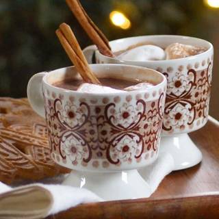 Winter hot chocolate wallpaper