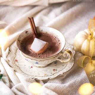 Winter hot chocolate wallpaper
