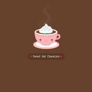 Winter hot chocolate wallpaper