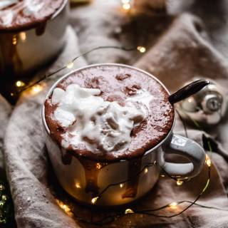 Winter hot chocolate wallpaper