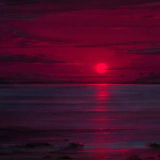 Neon ocean wallpaper