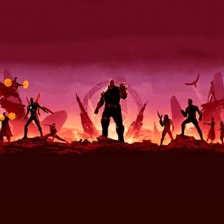 Avengers minimalist 4k wallpaper