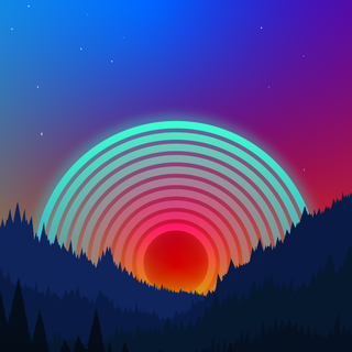 Neon sunset 4k wallpaper