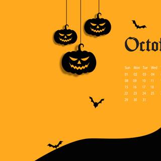 October 2023 Halloween desktop wallpaper