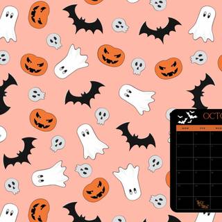 October 2023 Halloween desktop wallpaper