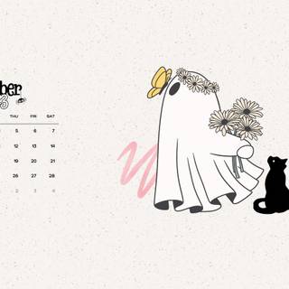 October 2023 Halloween desktop wallpaper