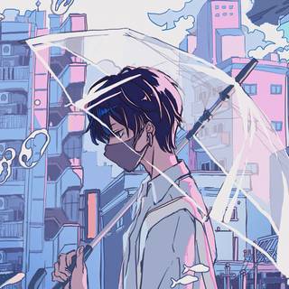 Cute boy art 4k wallpaper