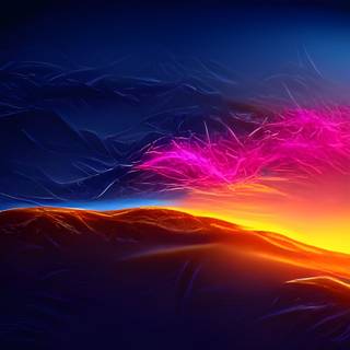 Neon sunset 4k wallpaper