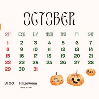 October 2023 Halloween desktop wallpaper