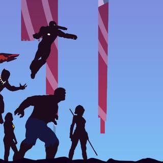 Avengers minimalist 4k wallpaper