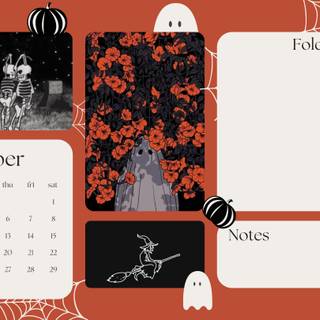 October 2023 Halloween desktop wallpaper