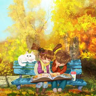 Cute boy art 4k wallpaper